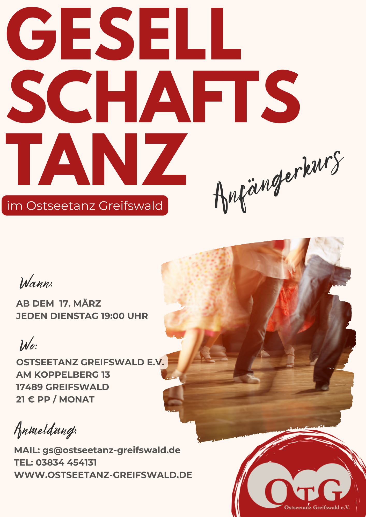 Anfängerkurs Gesellschaftstanz